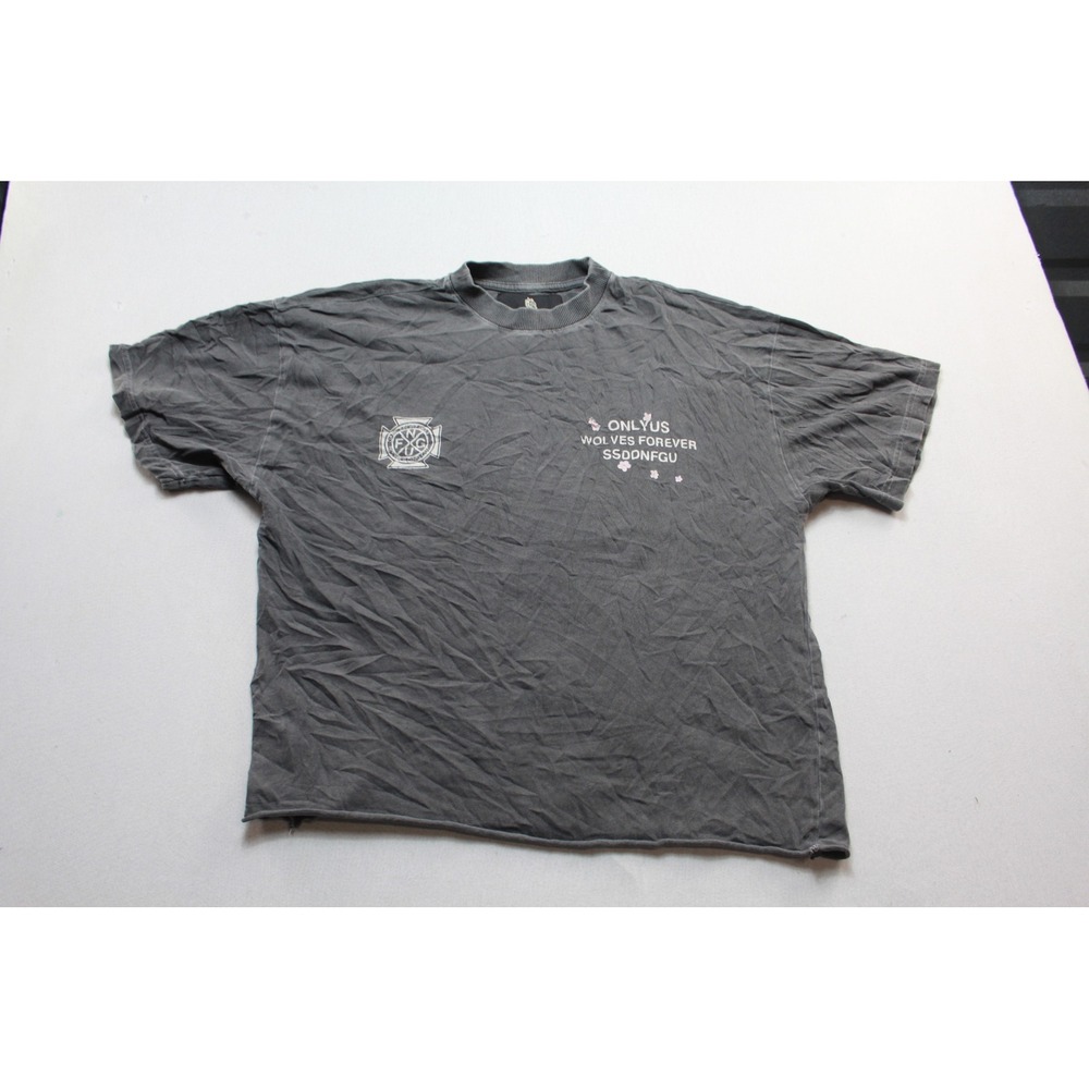 Darc Sport T-Shirt Women Small Gray Excellent Wolves Forever Hannya Mask NFGU